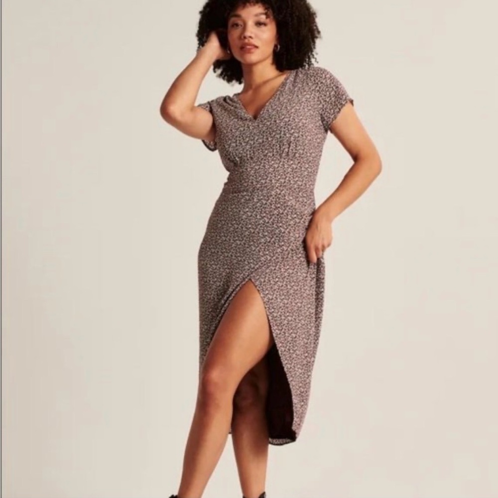 Burgundy Abercrombie Dress -Front Slit